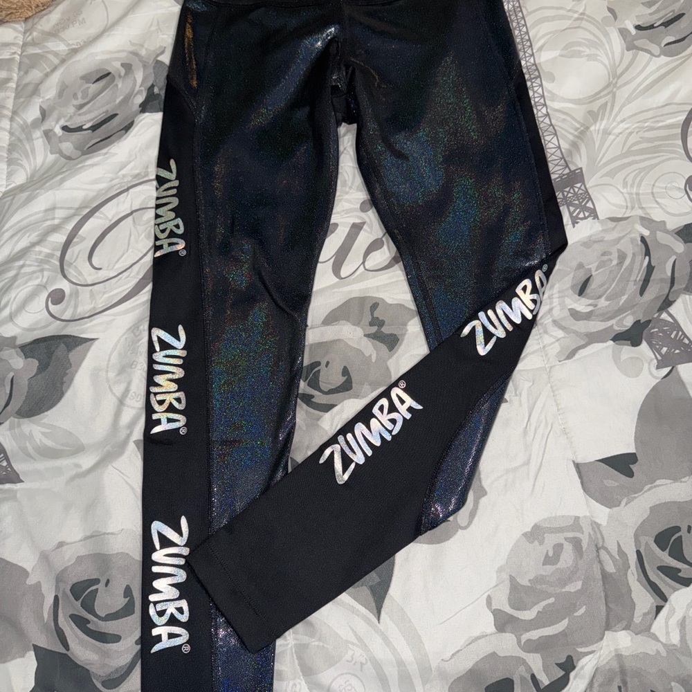 Zumba Fitness Black Iridescent Leggings